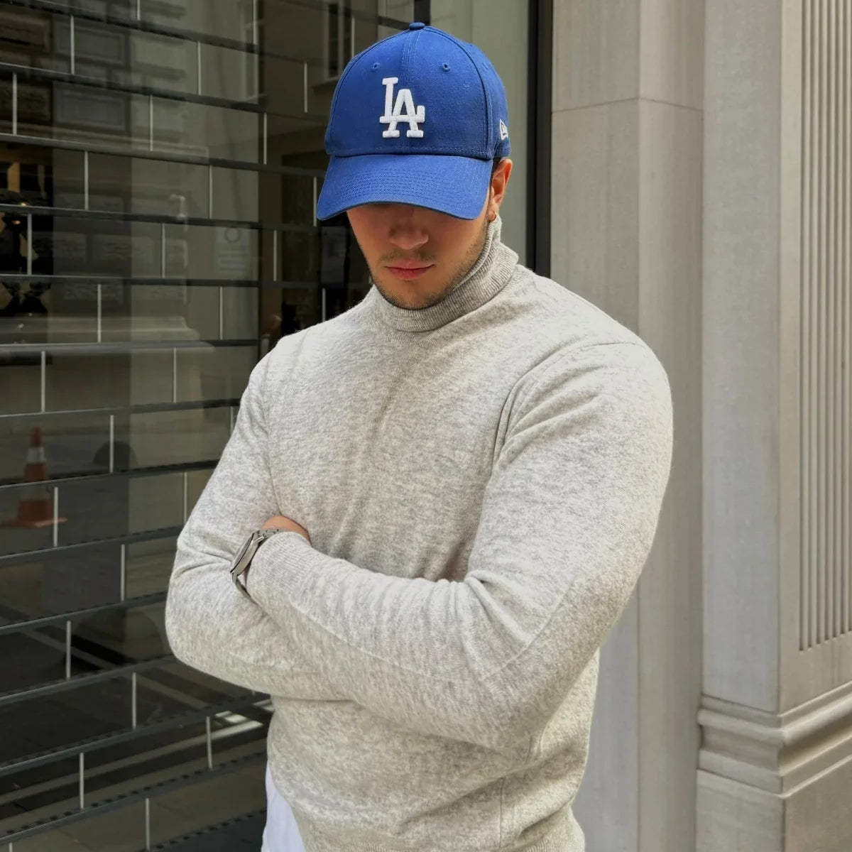 Erkek Yünlü Normal Kalıp Tam Balıkçı Boğazlı Yaka Triko Kazak - Livio Ferri