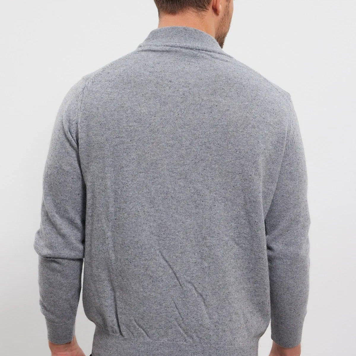 Erkek Yünlü Normal Kalıp Yarım Balıkçı Yaka Triko Kazak - Livio Ferri