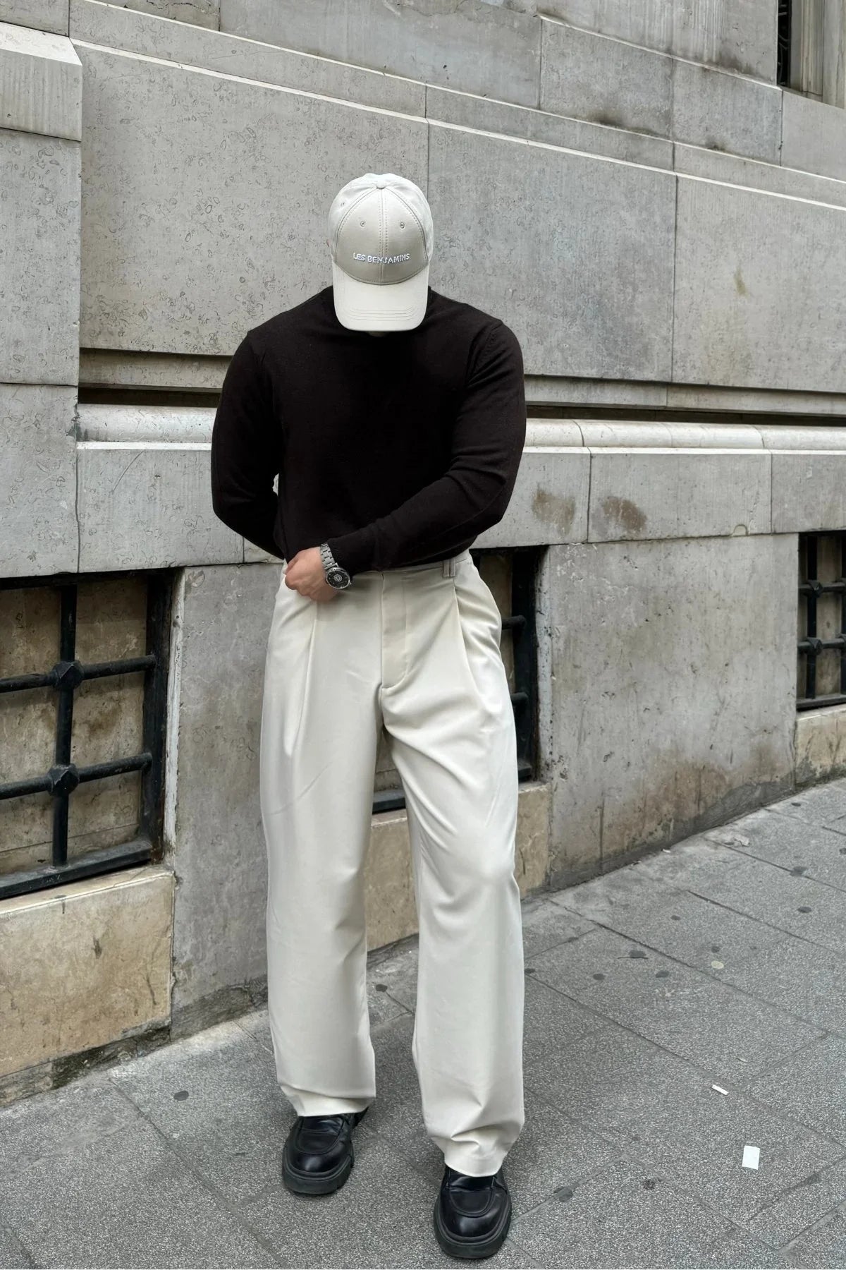 Erkek Yünlü Normal Kalıp Yarım Balıkçı Yaka Triko Kazak - Livio Ferri