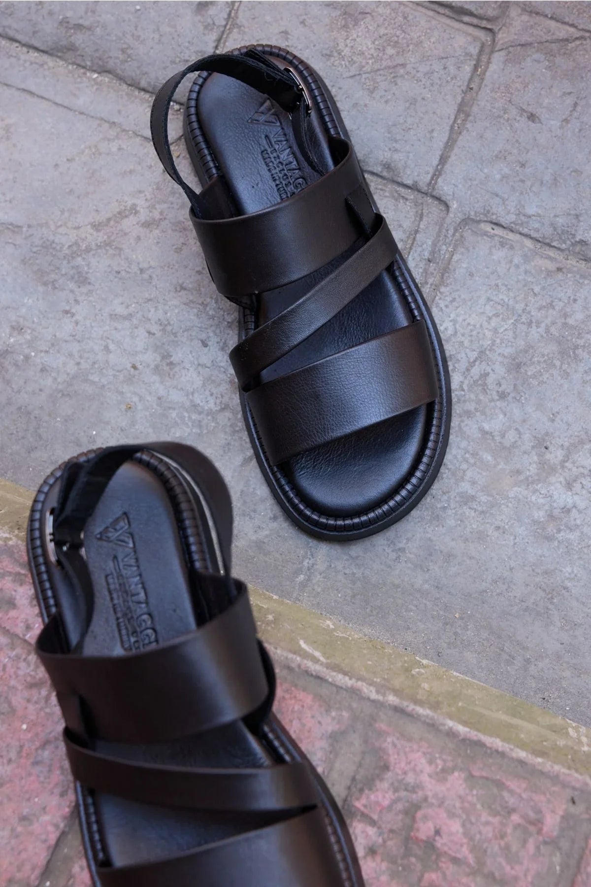 Hilo %100 Hakiki Deri Erkek Sandalet - Livio Ferri