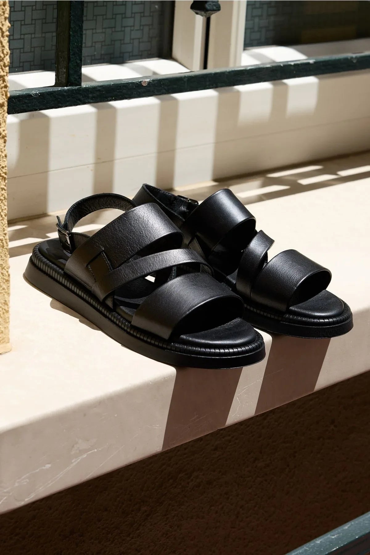 Hilo %100 Hakiki Deri Erkek Sandalet - Livio Ferri