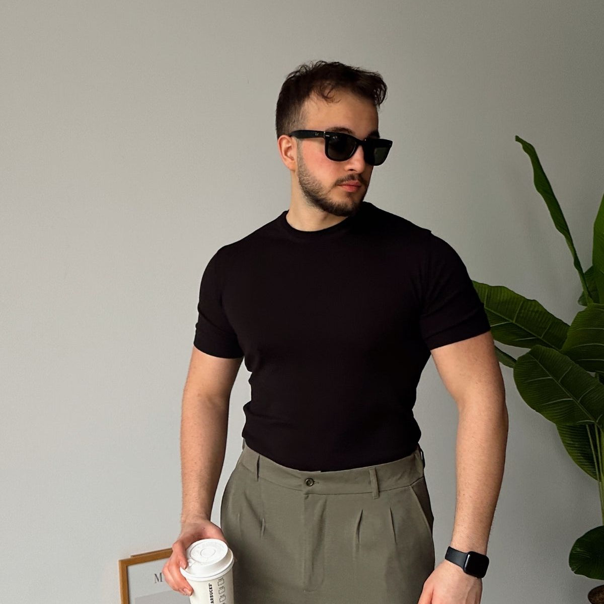 Kama Erkek Bisiklet Yaka Pamuk Regular Fit Kısa Kollu İnce Triko Tişört