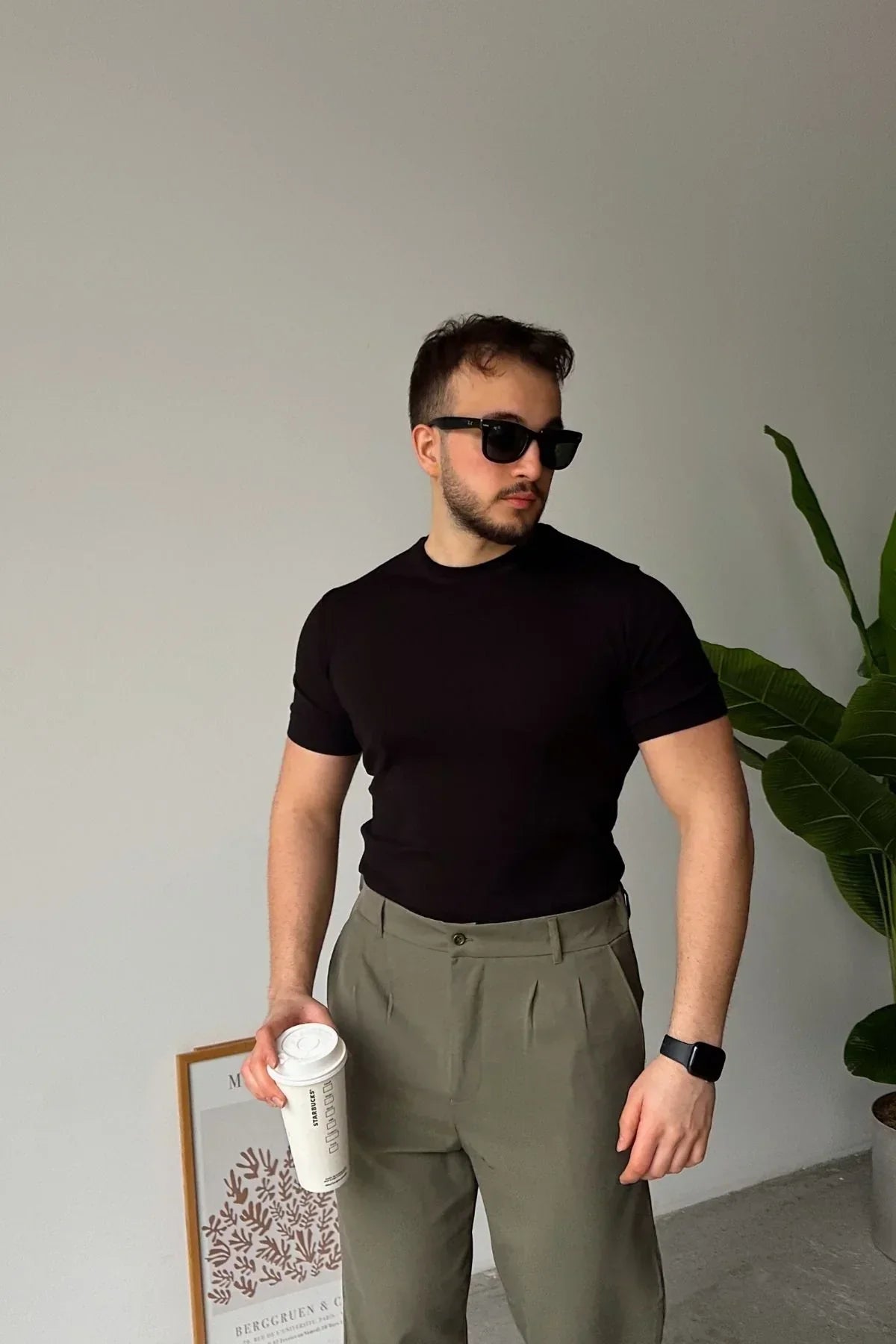 Kama Erkek Bisiklet Yaka Pamuk Regular Fit Kısa Kollu İnce Triko Tişört - Livio Ferri