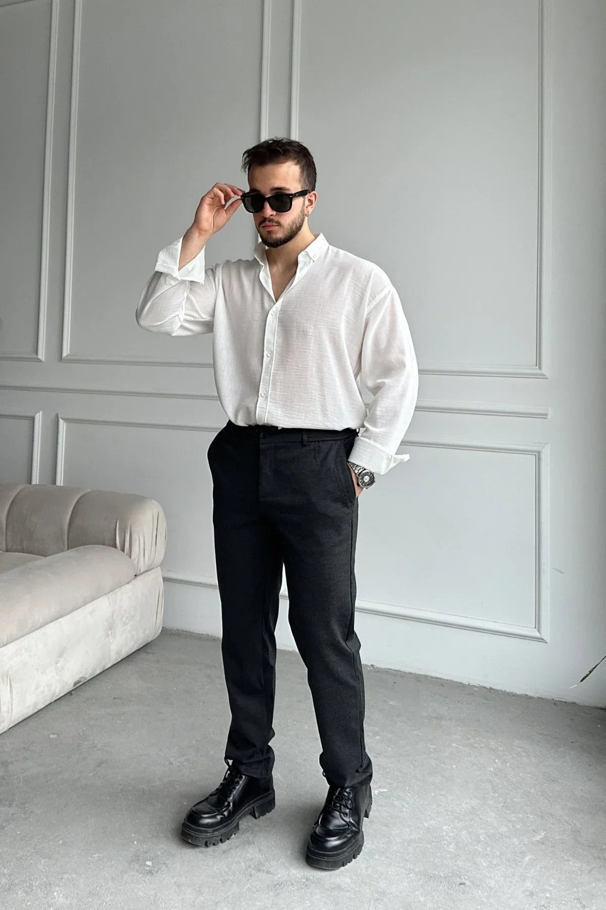 kosa-erkek-beli-lastikli-likrali-super-rahat-ic-bagcikli-jogger-pantolon-20770 - Livio Ferri