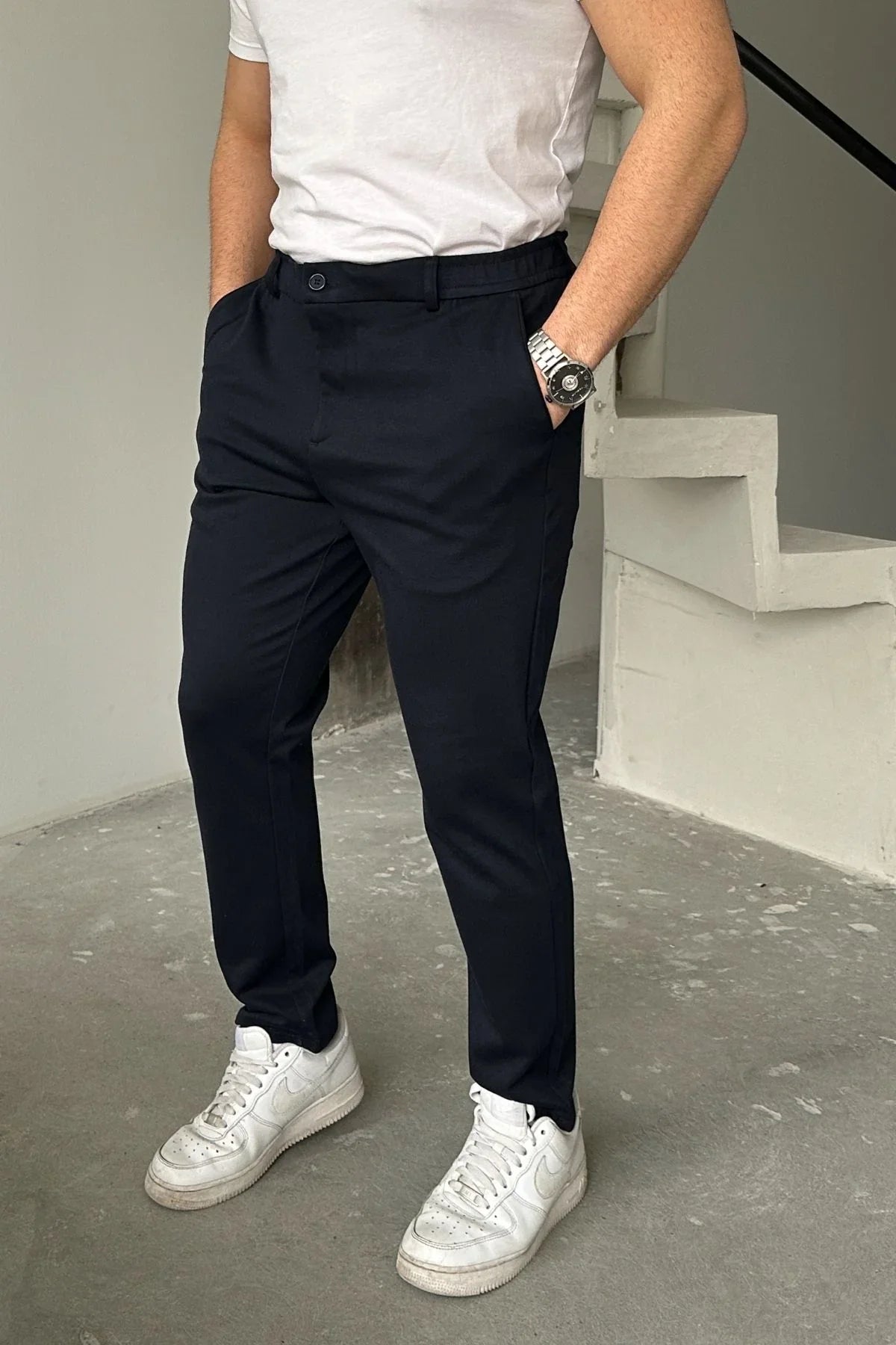 kosa-erkek-beli-lastikli-likrali-super-rahat-ic-bagcikli-jogger-pantolon-20776 - Livio Ferri