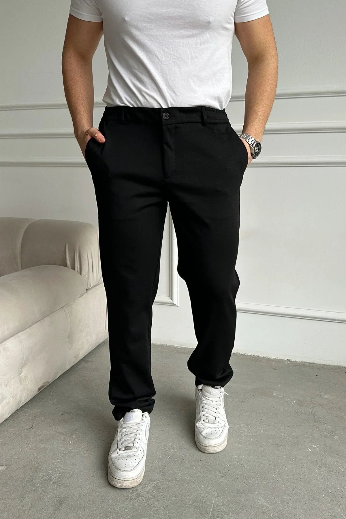 kosa-erkek-beli-lastikli-likrali-super-rahat-ic-bagcikli-jogger-pantolon-20778 - Livio Ferri