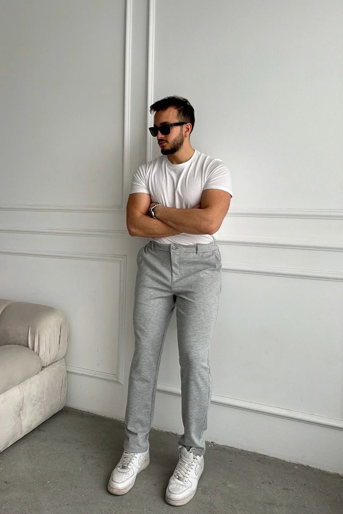 Kosa Erkek Beli Lastikli Likralı Süper Rahat İç Bağcıklı Jogger Pantolon - Livio Ferri