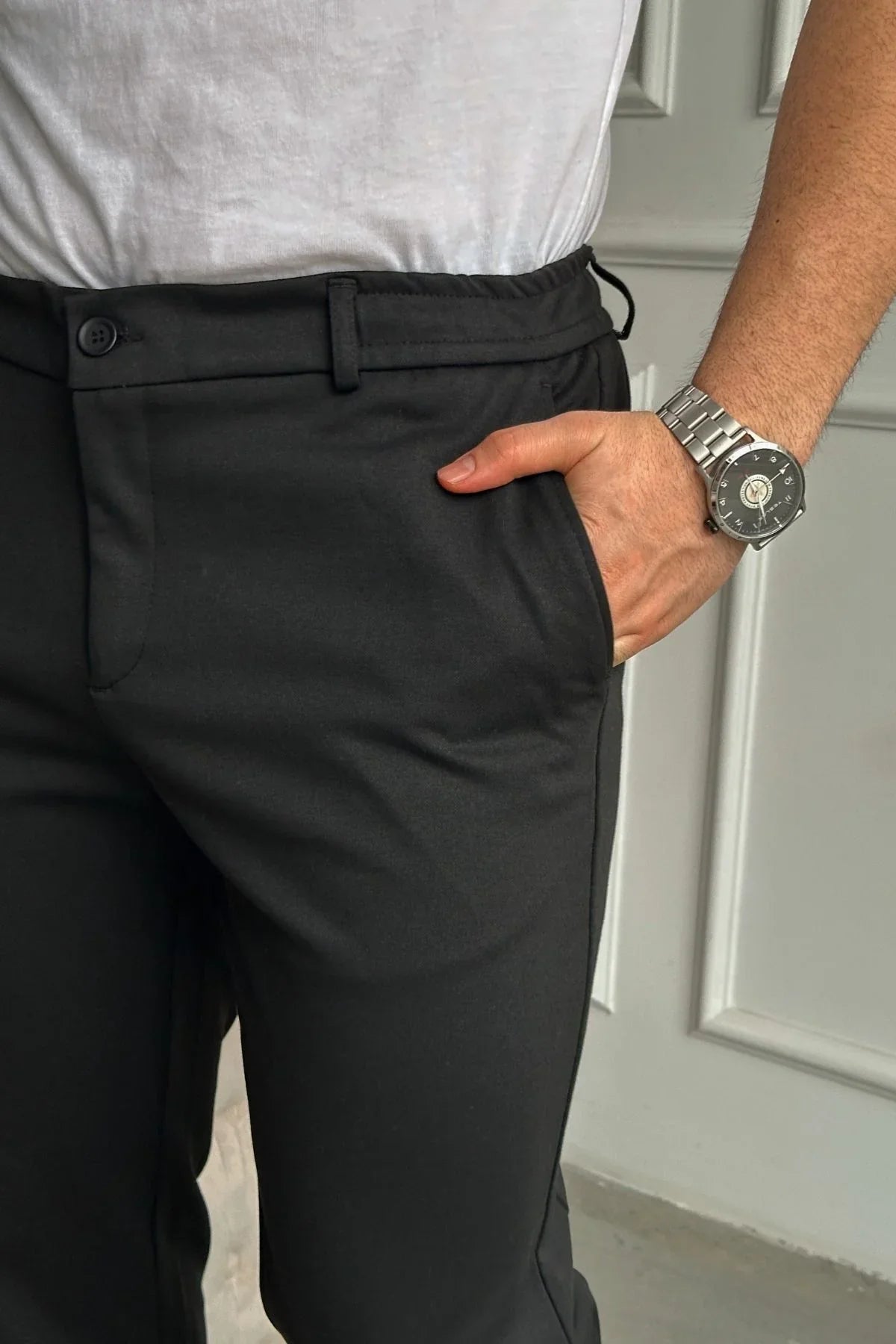 Kosa Erkek Beli Lastikli Likralı Süper Rahat İç Bağcıklı Jogger Pantolon - Livio Ferri