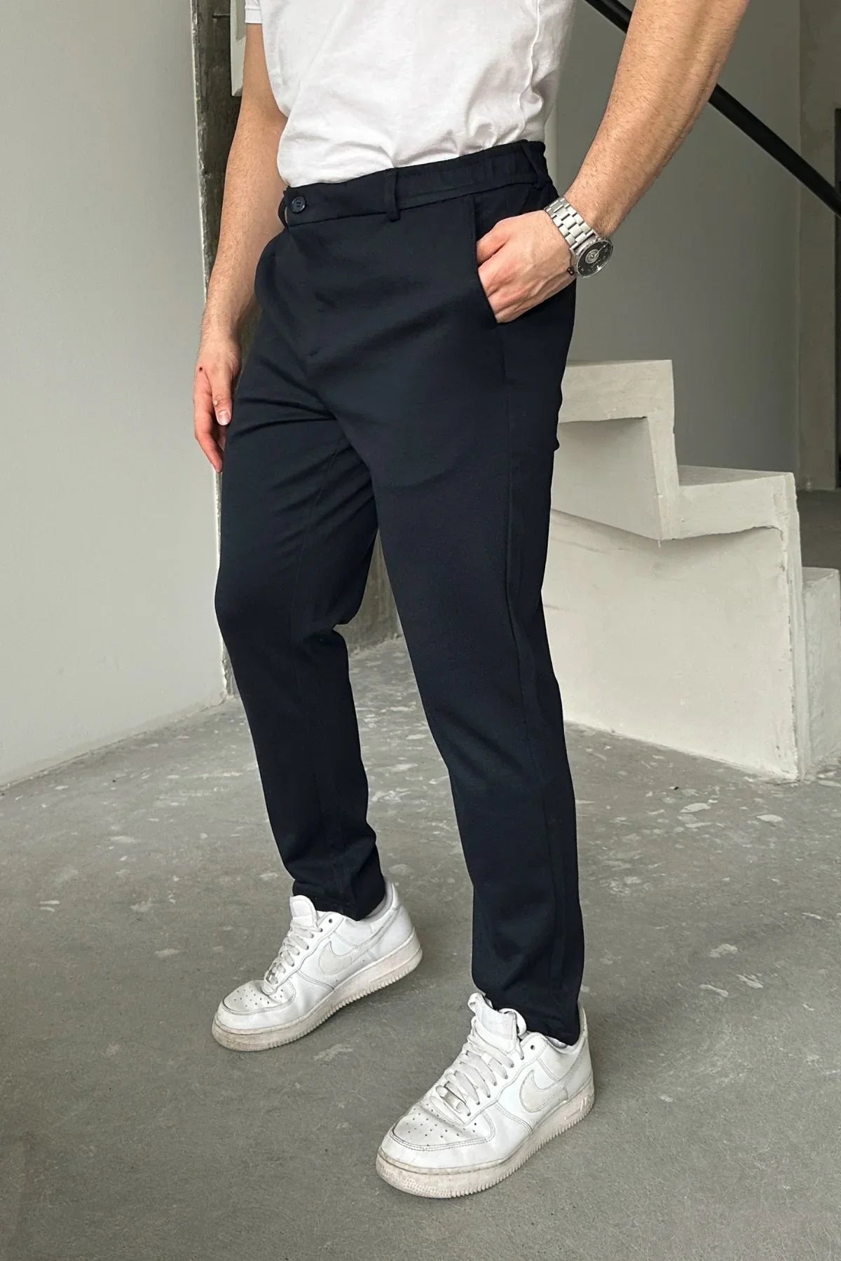 Kosa Erkek Beli Lastikli Likralı Süper Rahat İç Bağcıklı Jogger Pantolon - Livio Ferri