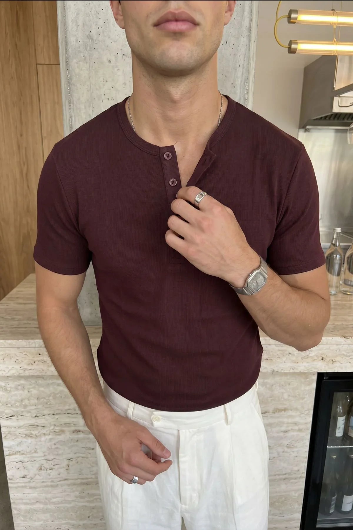 liiri-100-pamuk-premium-fitilli-yarim-dugmeli-erkek-tisort-regular-fit-basic-yazlik-tisort-27776 - Livio Ferri