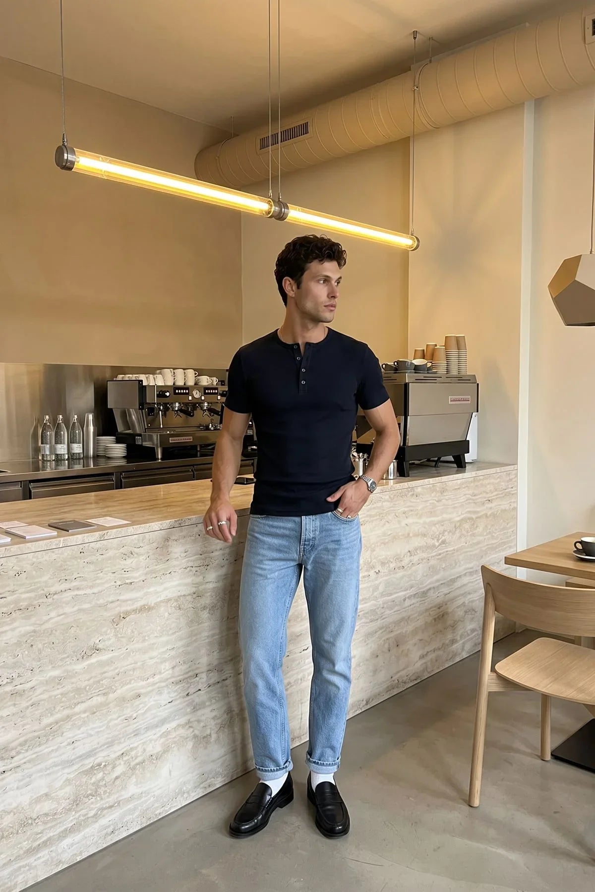 liiri-100-pamuk-premium-fitilli-yarim-dugmeli-erkek-tisort-regular-fit-basic-yazlik-tisort-27777 - Livio Ferri