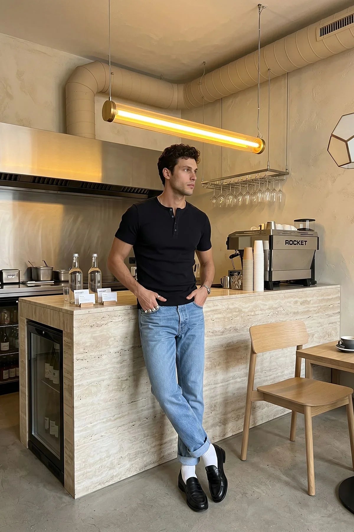 liiri-100-pamuk-premium-fitilli-yarim-dugmeli-erkek-tisort-regular-fit-basic-yazlik-tisort-27779 - Livio Ferri