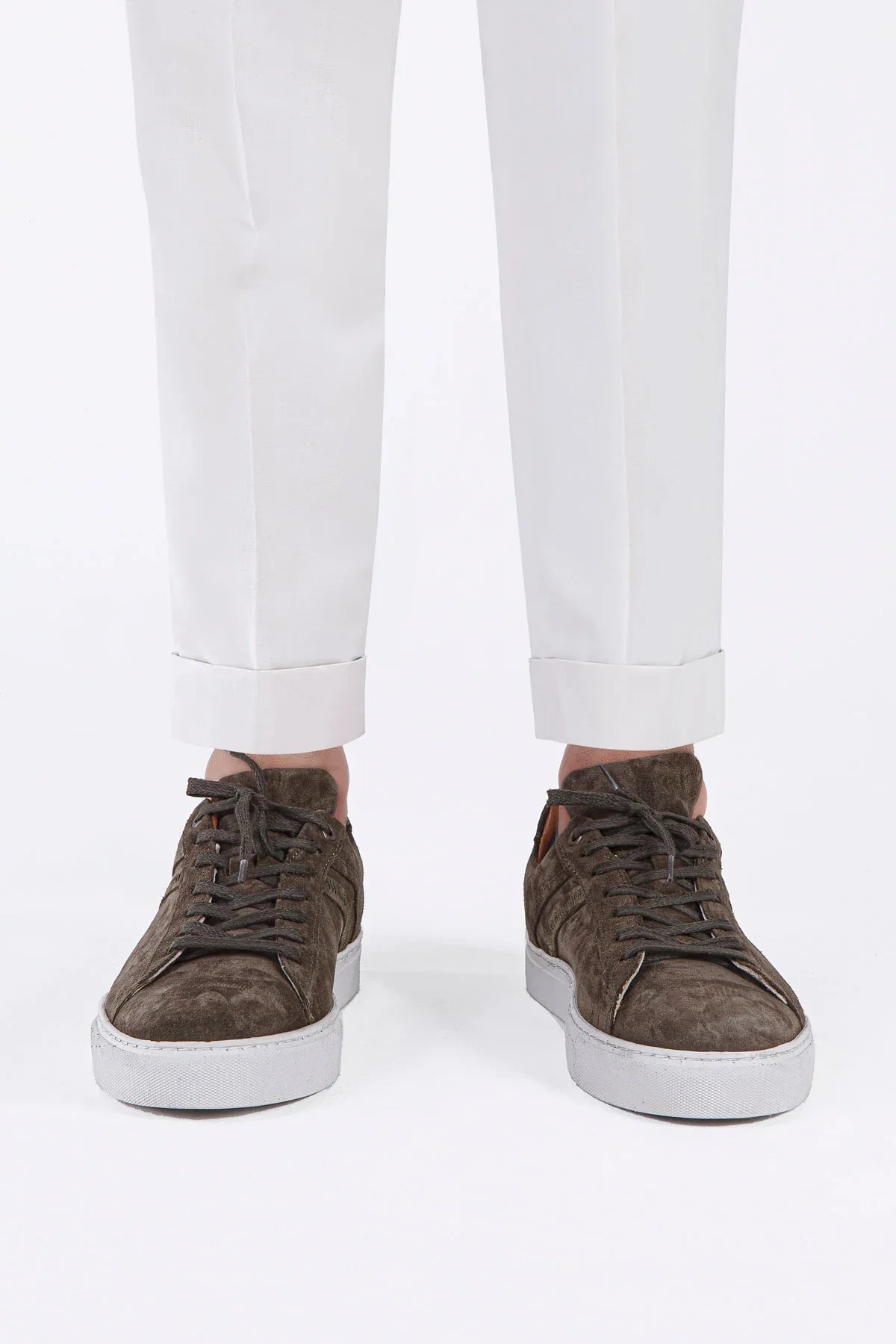 Maura Erkek Sneaker Ayakkabı, Hakiki Süet ,Bağcıklı Tasarım - Livio Ferri