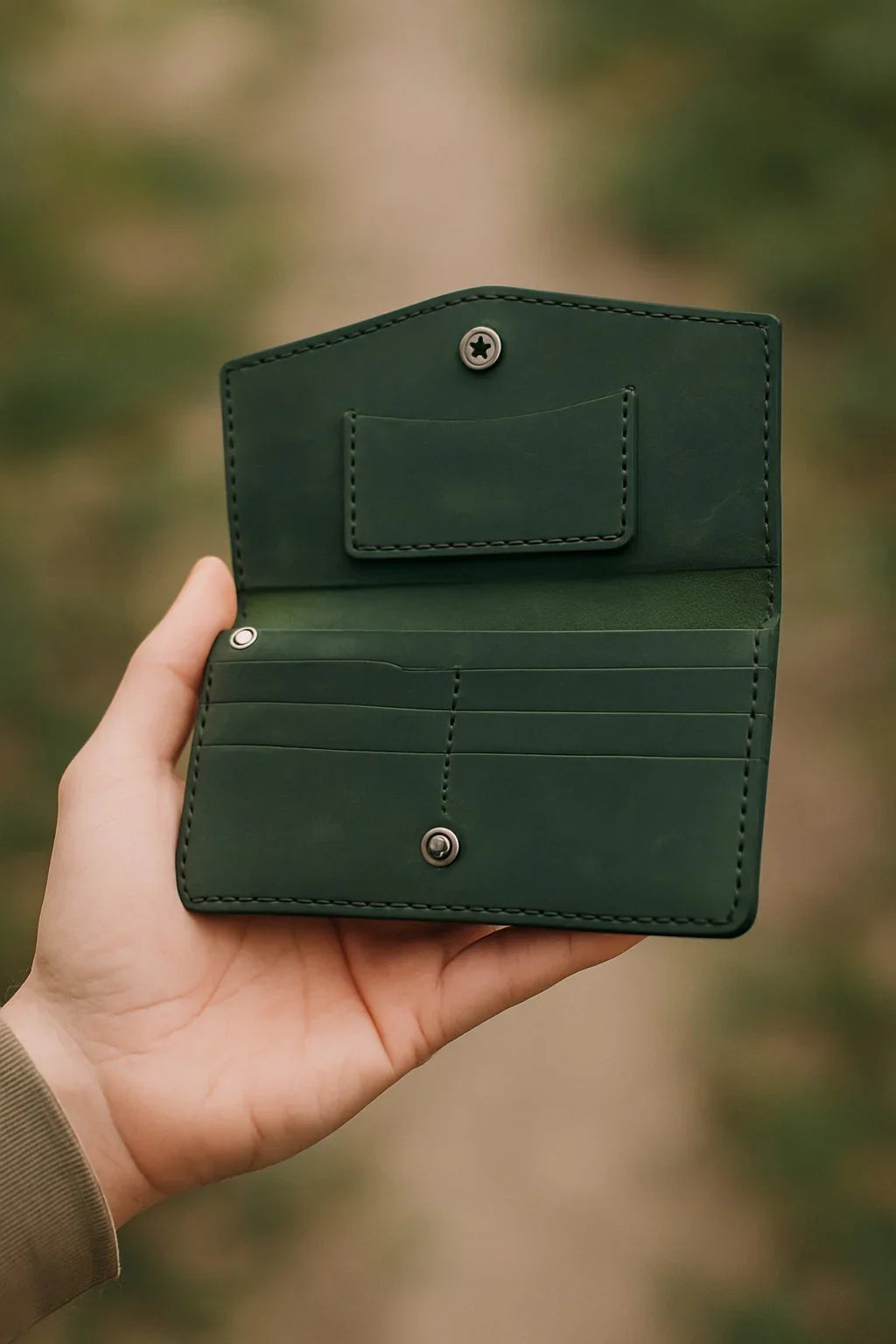 Molokai %100 Hakiki Deri El Yapımı Erkek Cüzdan Kartlık Bozuk Paralık - Livio Ferri