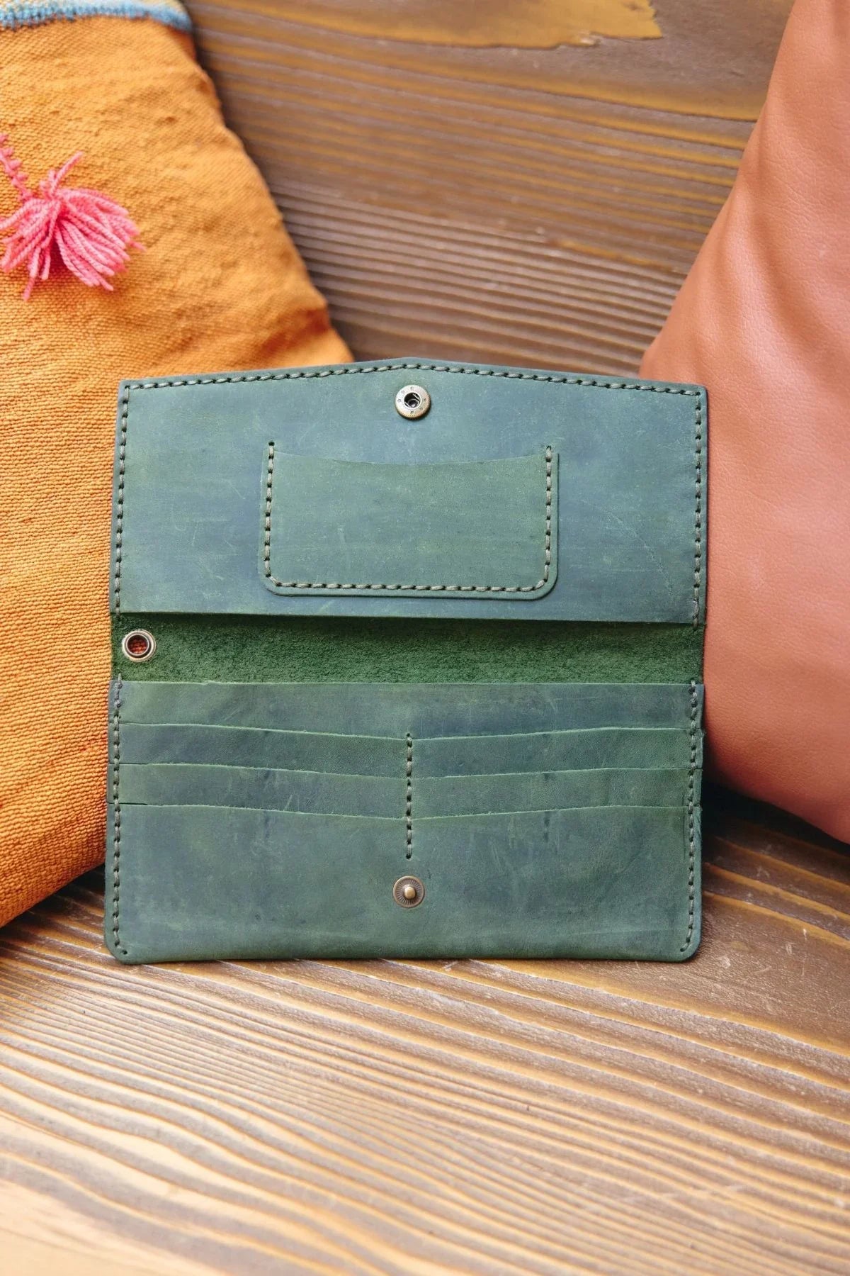 Molokai %100 Hakiki Deri El Yapımı Erkek Cüzdan Kartlık Bozuk Paralık - Livio Ferri