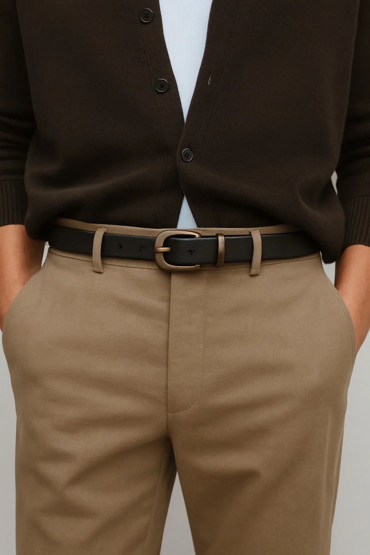 Norton Eskitme Tokalı Hakiki Deri Erkek Kemer - Livio Ferri