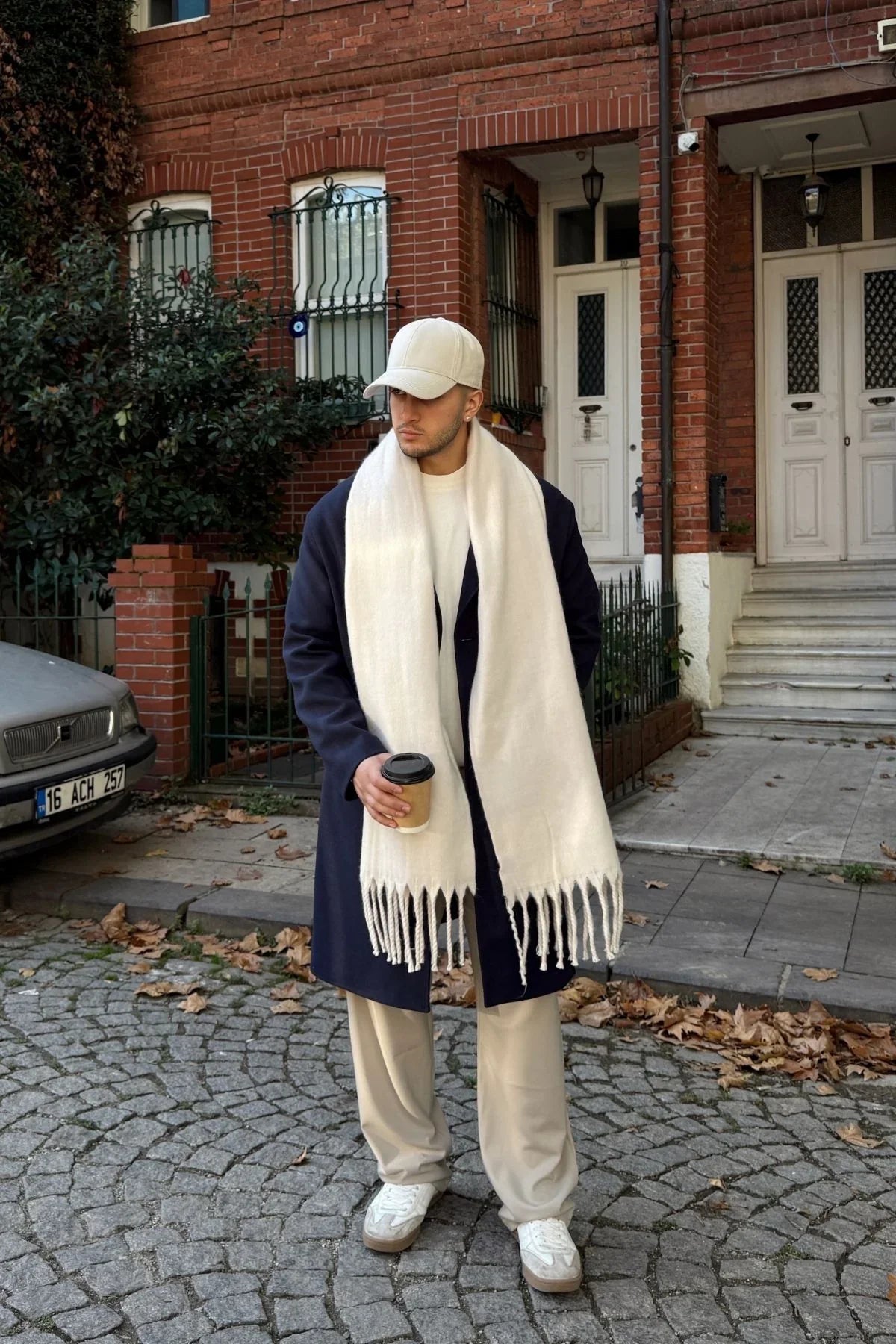 Ormos Sıcak Tutan Soft Touch Erkek Kaşkol Atkı - Livio Ferri