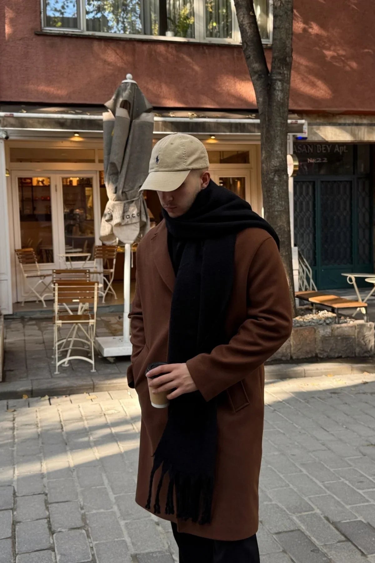 Ormos Sıcak Tutan Soft Touch Erkek Kaşkol Atkı - Livio Ferri