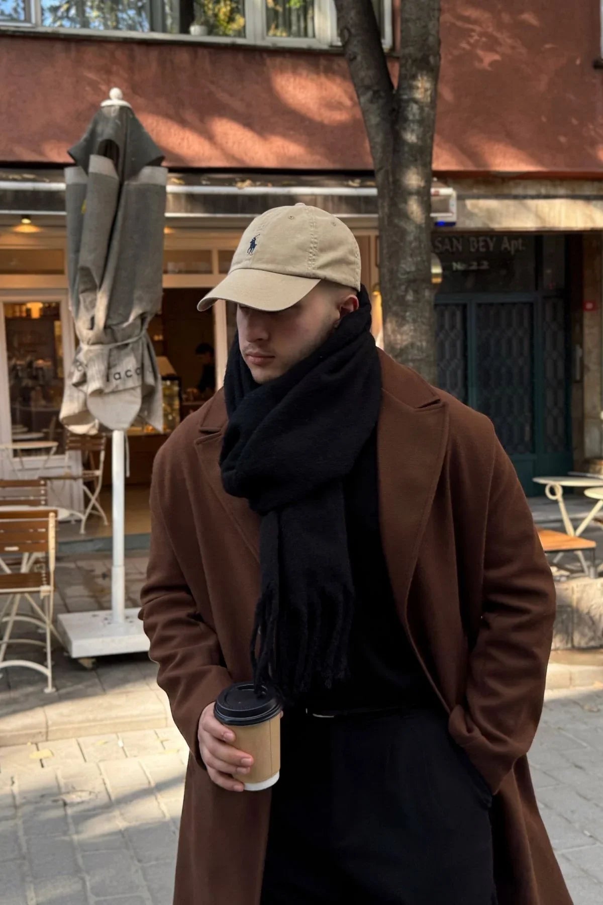 Ormos Sıcak Tutan Soft Touch Erkek Kaşkol Atkı - Livio Ferri