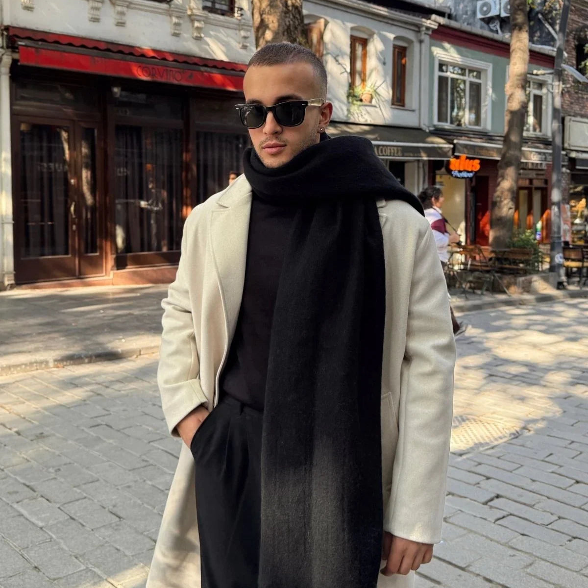 Ormos Sıcak Tutan Soft Touch Erkek Kaşkol Atkı