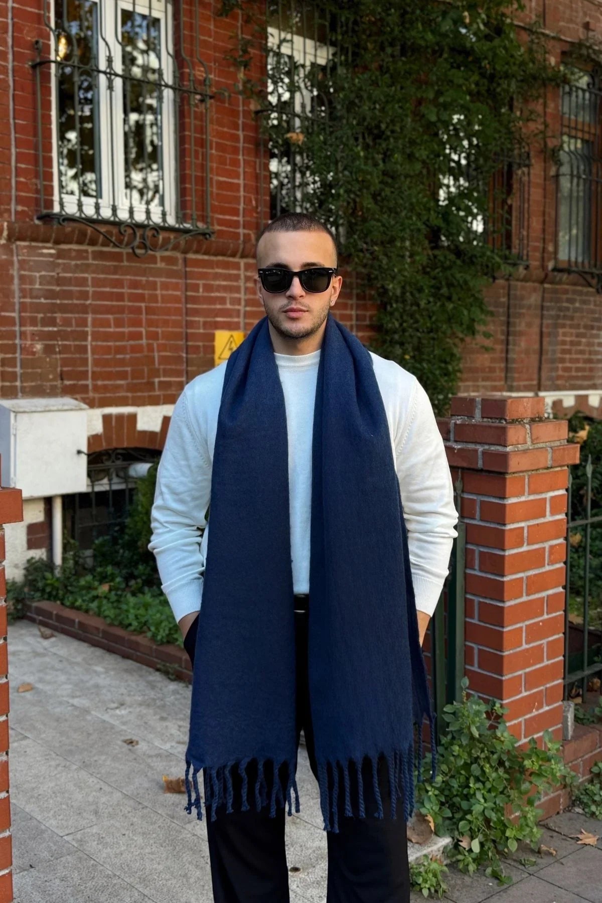 Ormos Sıcak Tutan Soft Touch Erkek Kaşkol Atkı - Livio Ferri