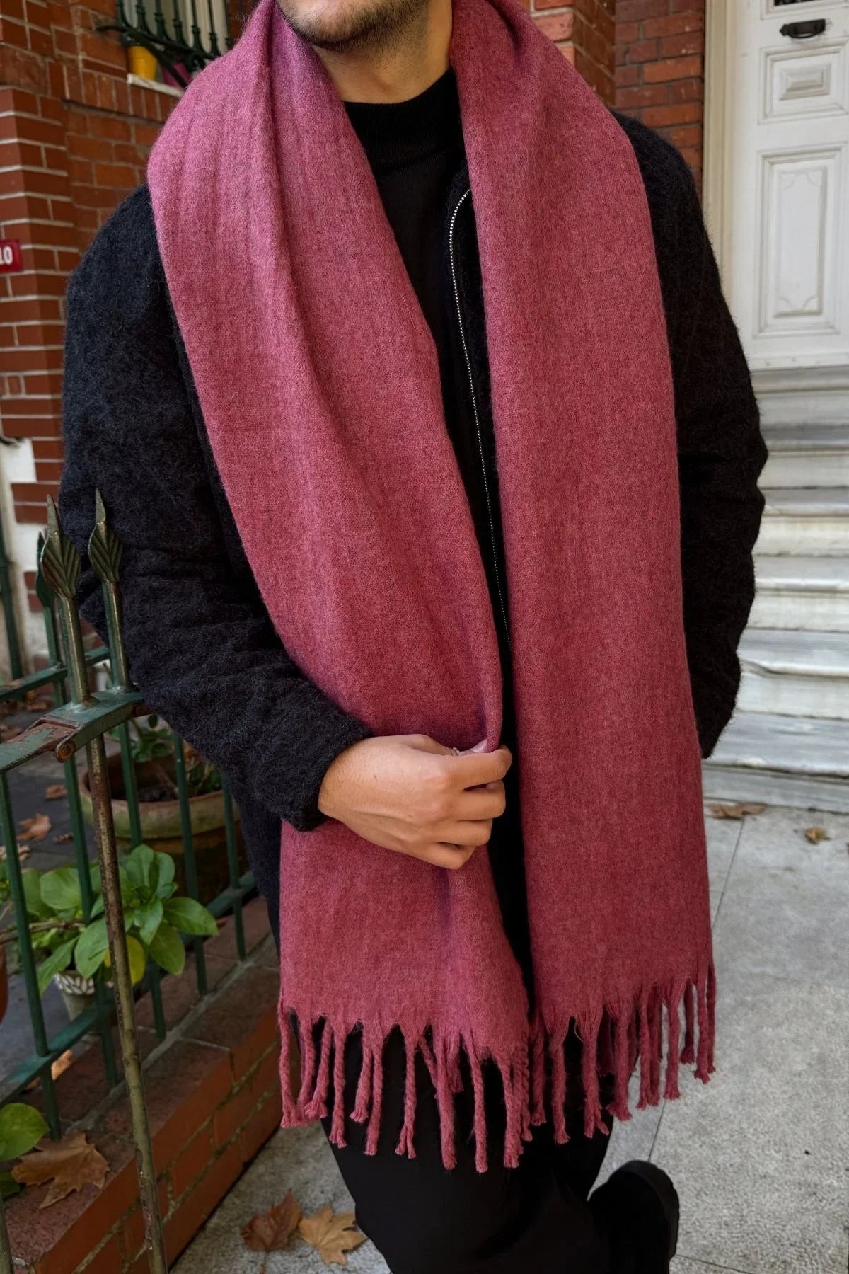 Ormos Sıcak Tutan Soft Touch Erkek Kaşkol Atkı - Livio Ferri