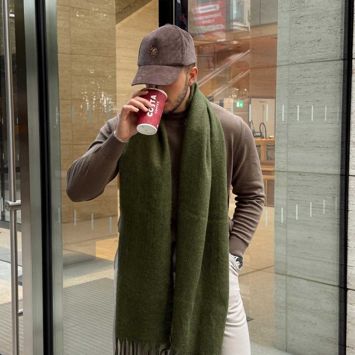 Ormos Sıcak Tutan Soft Touch Erkek Kaşkol Atkı