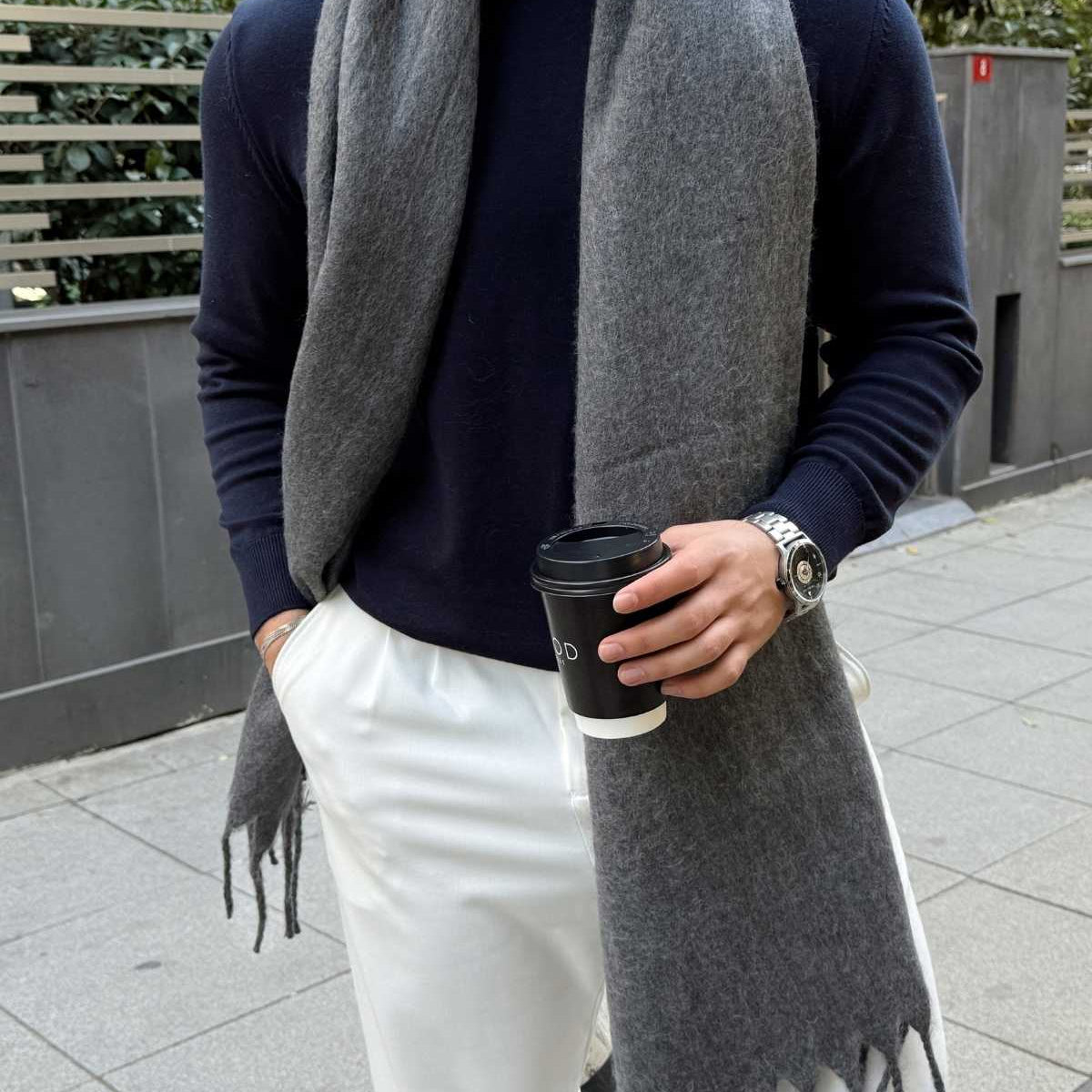 Ormos Sıcak Tutan Soft Touch Erkek Kaşkol Atkı