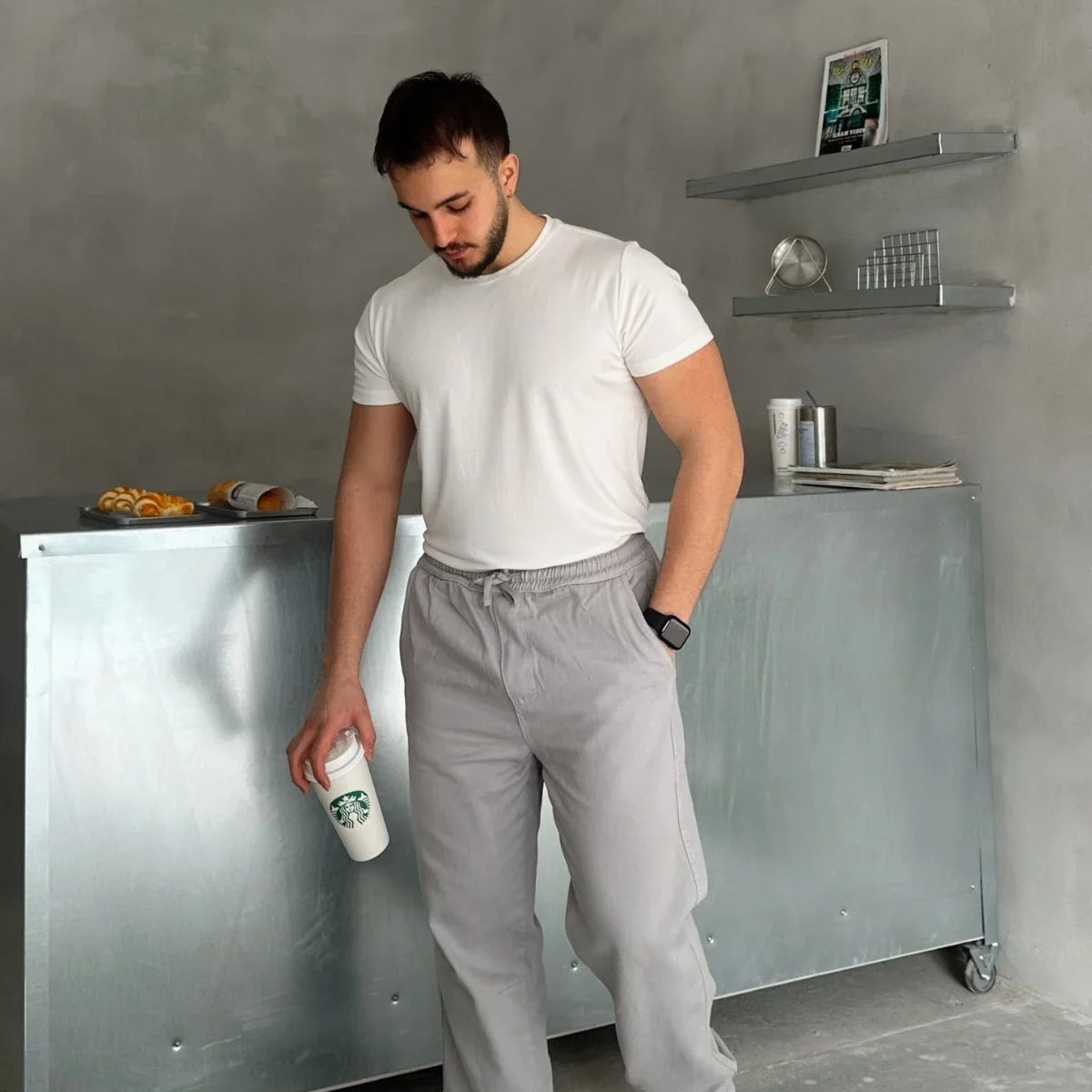 ponil-erkek-pamuk-regular-fit-gabardin-rahat-kalip-bagcikli-pantolon-20721 - Livio Ferri
