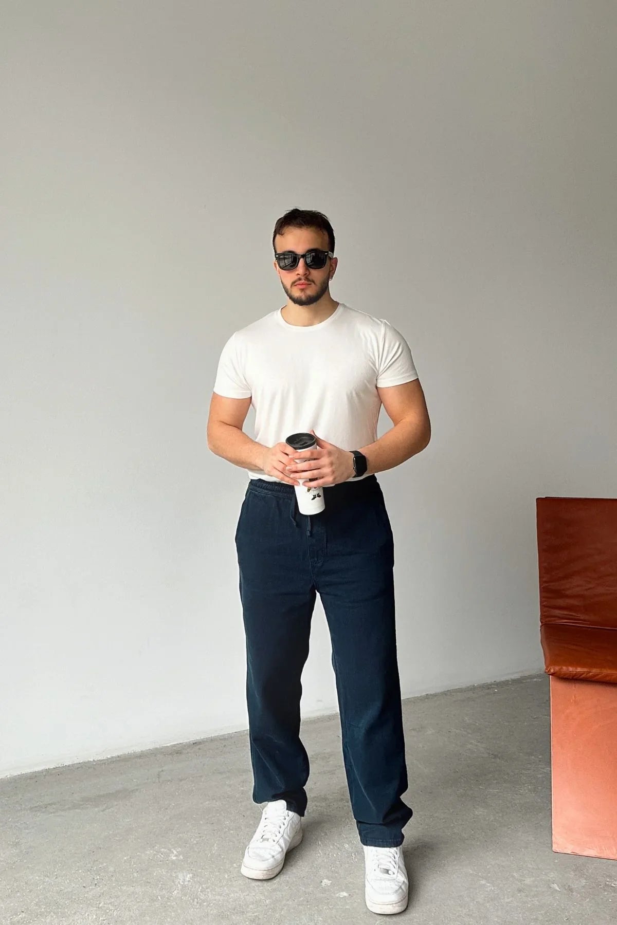 ponil-erkek-pamuk-regular-fit-gabardin-rahat-kalip-bagcikli-pantolon-20722 - Livio Ferri