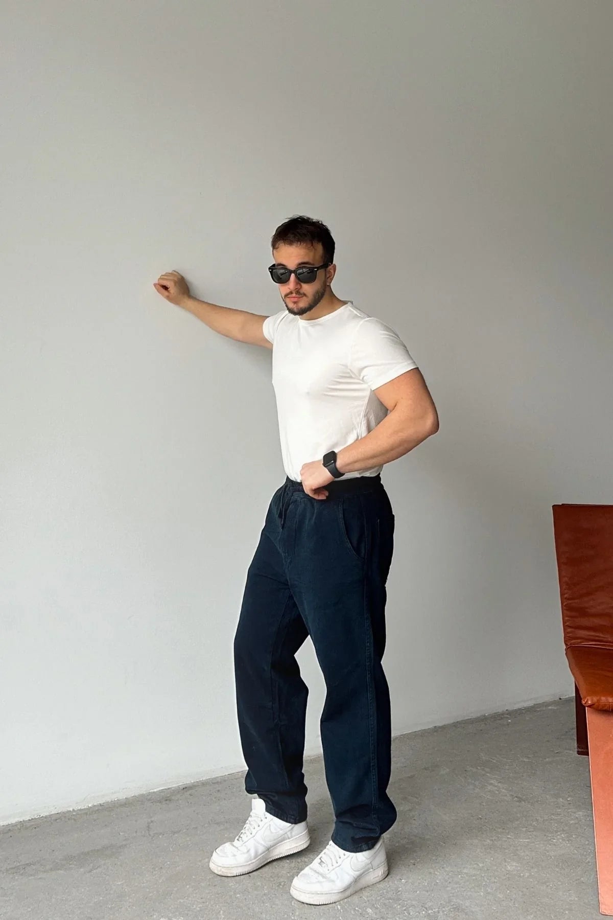 ponil-erkek-pamuk-regular-fit-gabardin-rahat-kalip-bagcikli-pantolon-20724 - Livio Ferri