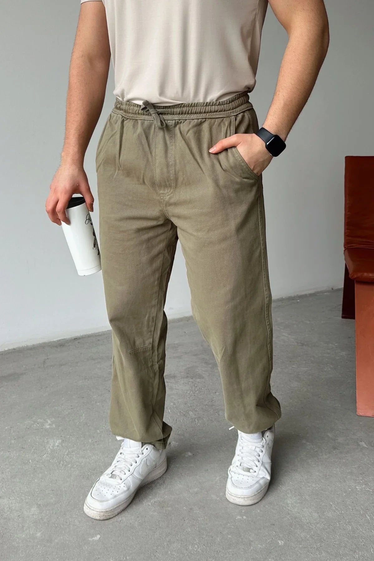 ponil-erkek-pamuk-regular-fit-gabardin-rahat-kalip-bagcikli-pantolon-20725 - Livio Ferri