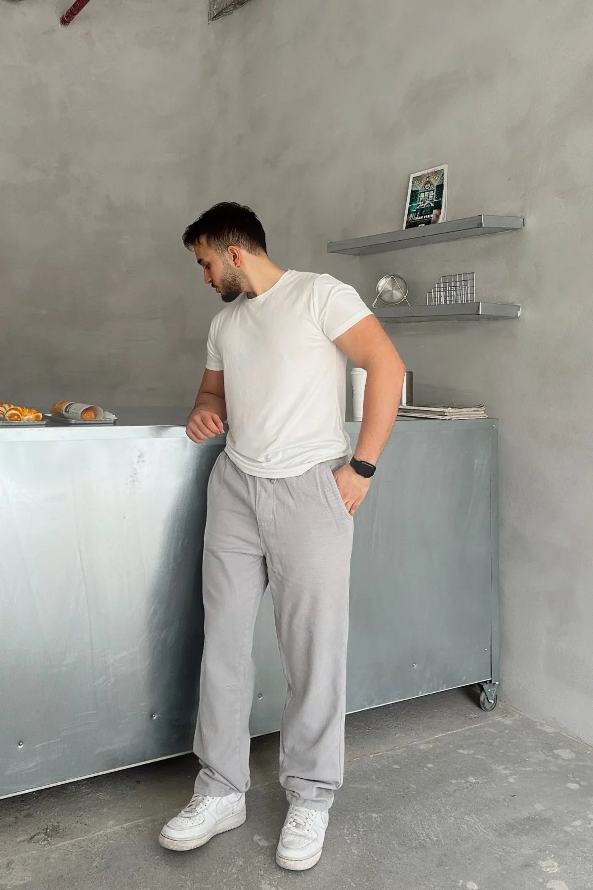 ponil-erkek-pamuk-regular-fit-gabardin-rahat-kalip-bagcikli-pantolon-20727 - Livio Ferri