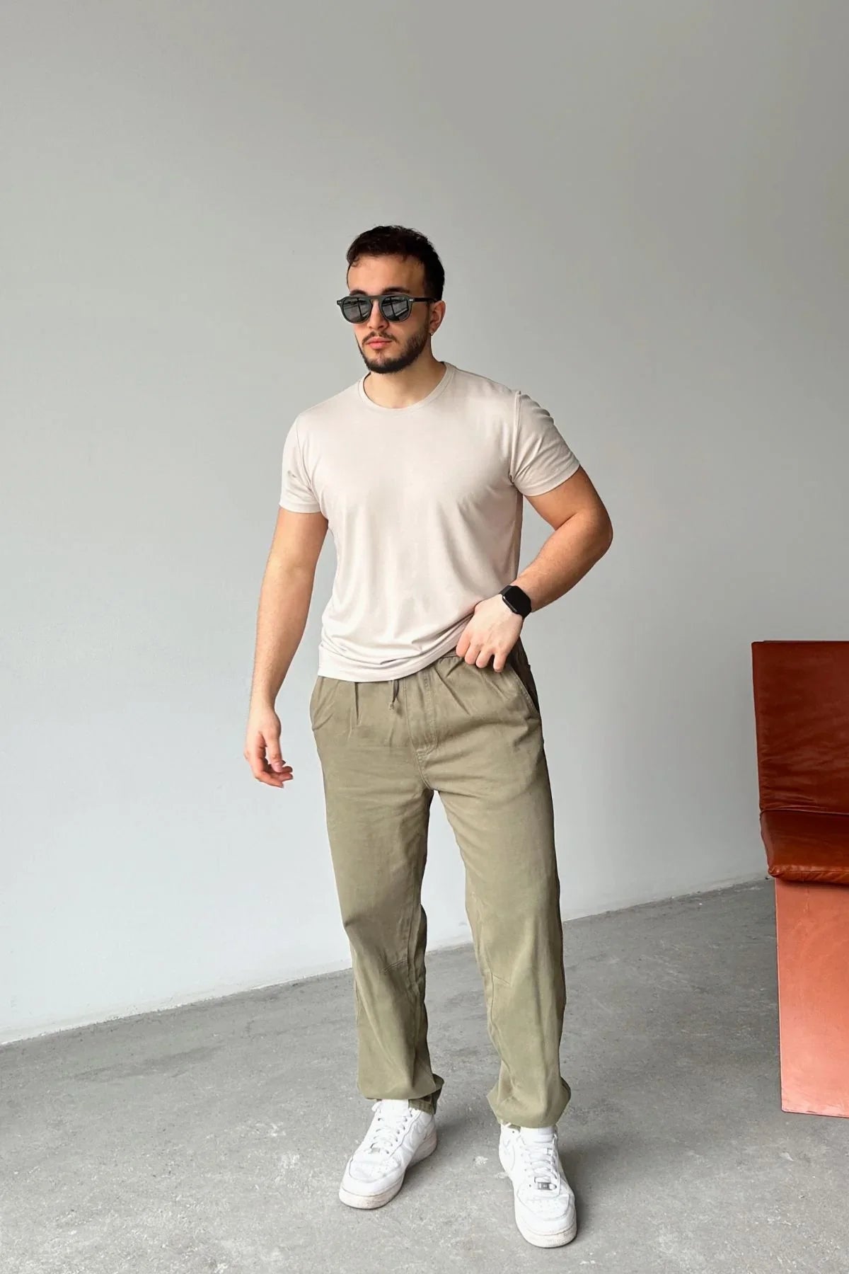 ponil-erkek-pamuk-regular-fit-gabardin-rahat-kalip-bagcikli-pantolon-20730 - Livio Ferri
