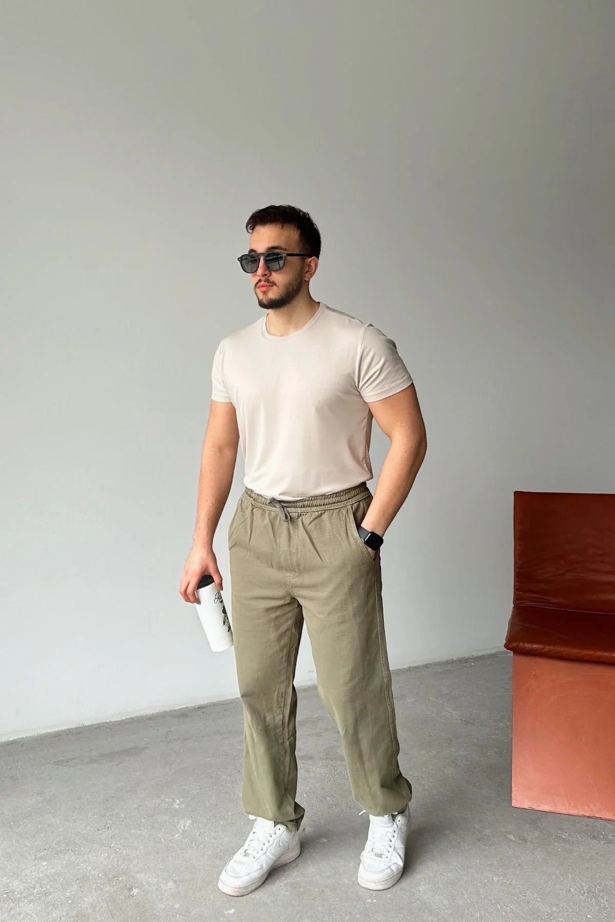ponil-erkek-pamuk-regular-fit-gabardin-rahat-kalip-bagcikli-pantolon-20732 - Livio Ferri