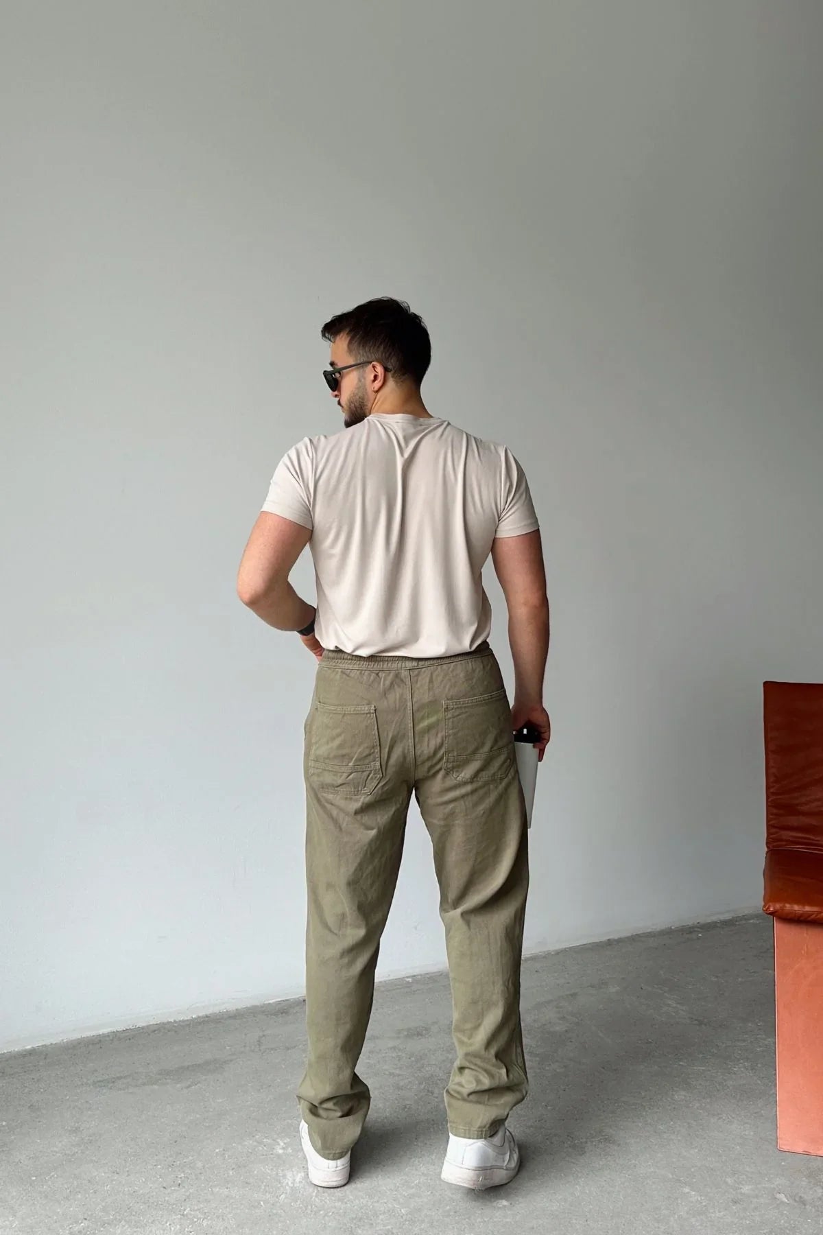 ponil-erkek-pamuk-regular-fit-gabardin-rahat-kalip-bagcikli-pantolon-20733 - Livio Ferri