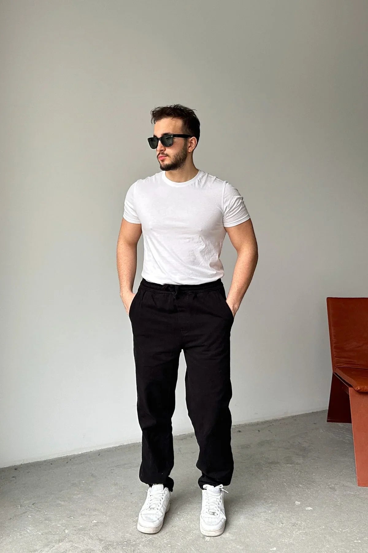 ponil-erkek-pamuk-regular-fit-gabardin-rahat-kalip-bagcikli-pantolon-20739 - Livio Ferri