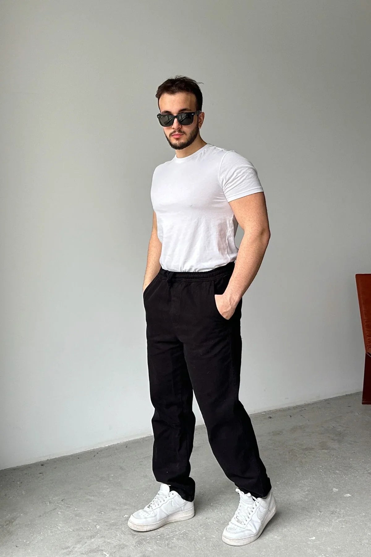 ponil-erkek-pamuk-regular-fit-gabardin-rahat-kalip-bagcikli-pantolon-20742 - Livio Ferri