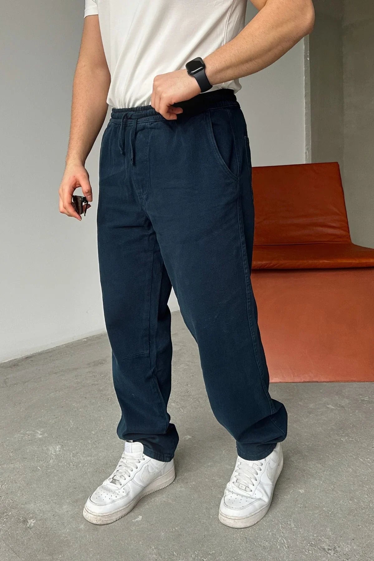 ponil-erkek-pamuk-regular-fit-gabardin-rahat-kalip-bagcikli-pantolon-20747 - Livio Ferri