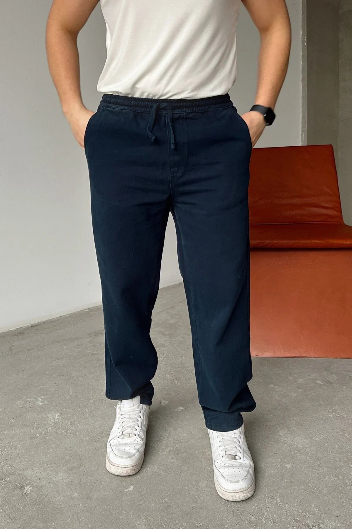 ponil-erkek-pamuk-regular-fit-gabardin-rahat-kalip-bagcikli-pantolon-20748 - Livio Ferri