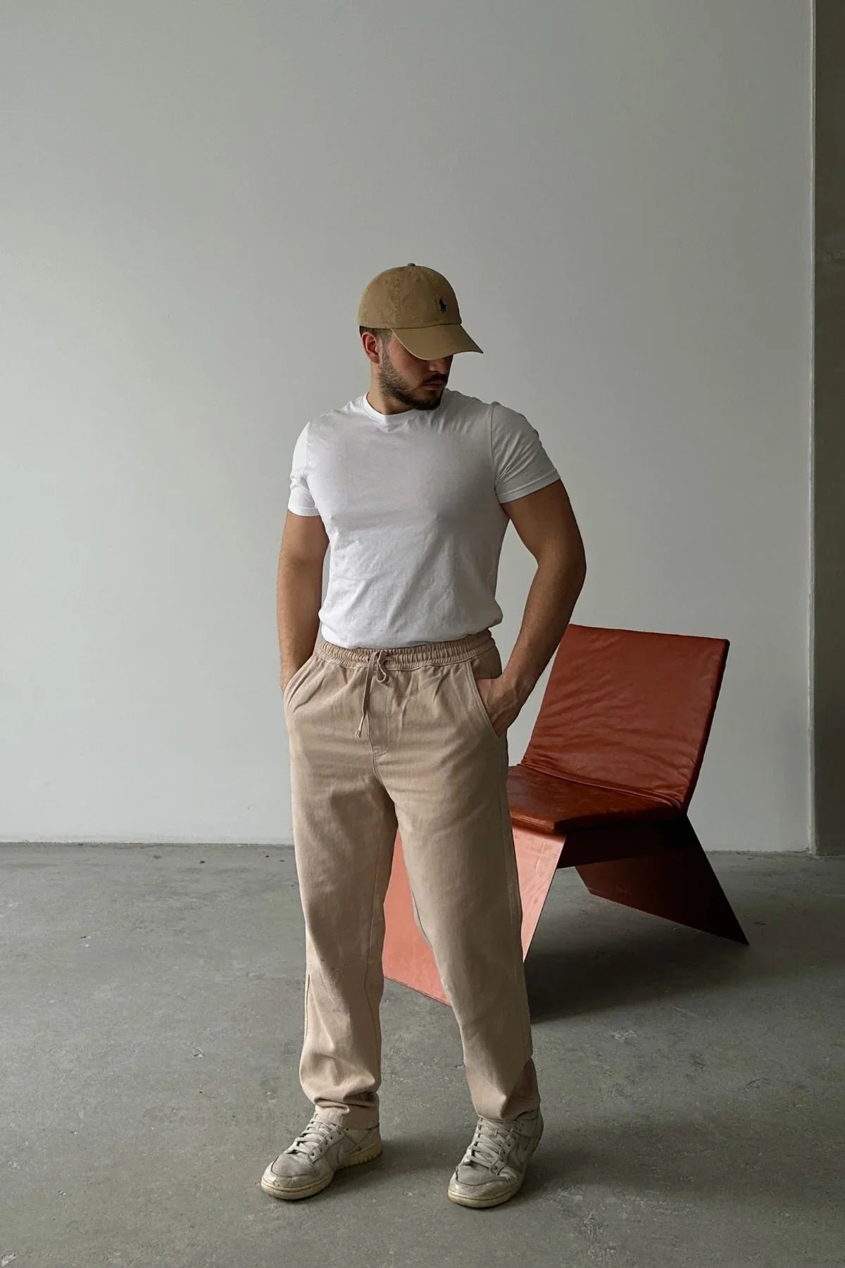 ponil-erkek-pamuk-regular-fit-gabardin-rahat-kalip-bagcikli-pantolon-20751 - Livio Ferri