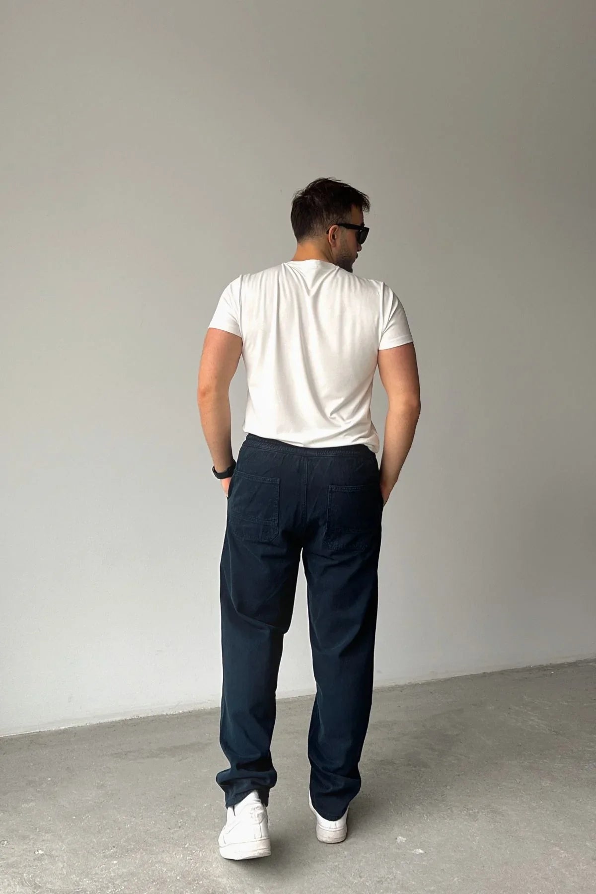 ponil-erkek-pamuk-regular-fit-gabardin-rahat-kalip-bagcikli-pantolon-20752 - Livio Ferri