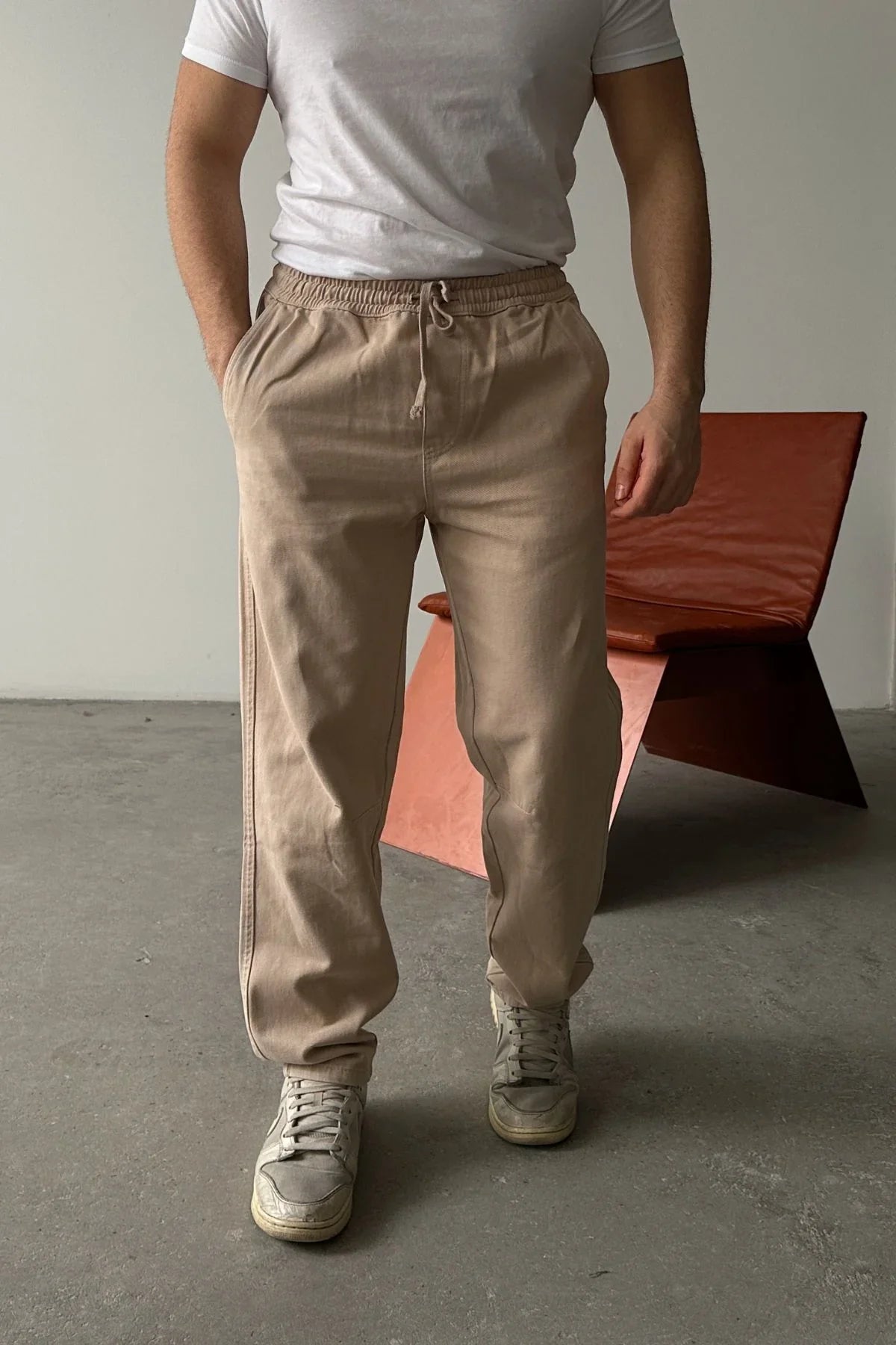 ponil-erkek-pamuk-regular-fit-gabardin-rahat-kalip-bagcikli-pantolon-20753 - Livio Ferri