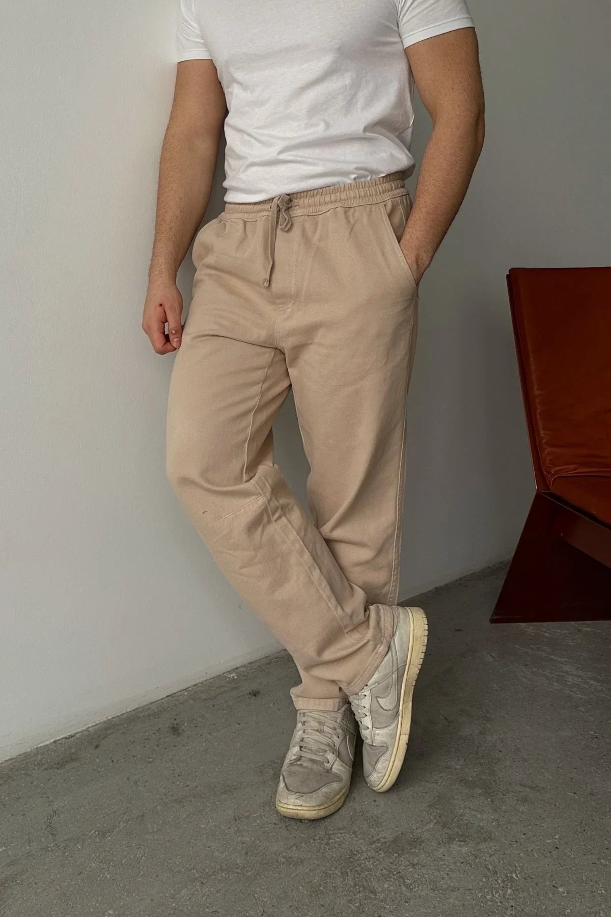 ponil-erkek-pamuk-regular-fit-gabardin-rahat-kalip-bagcikli-pantolon-20757 - Livio Ferri