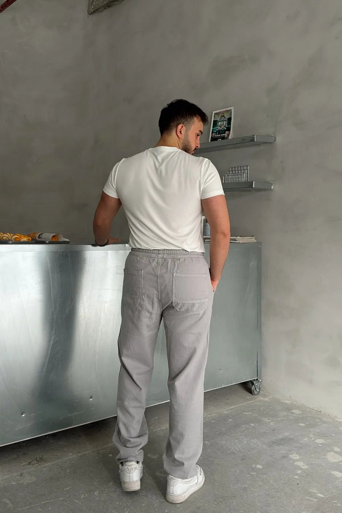 ponil-erkek-pamuk-regular-fit-gabardin-rahat-kalip-bagcikli-pantolon-20758 - Livio Ferri