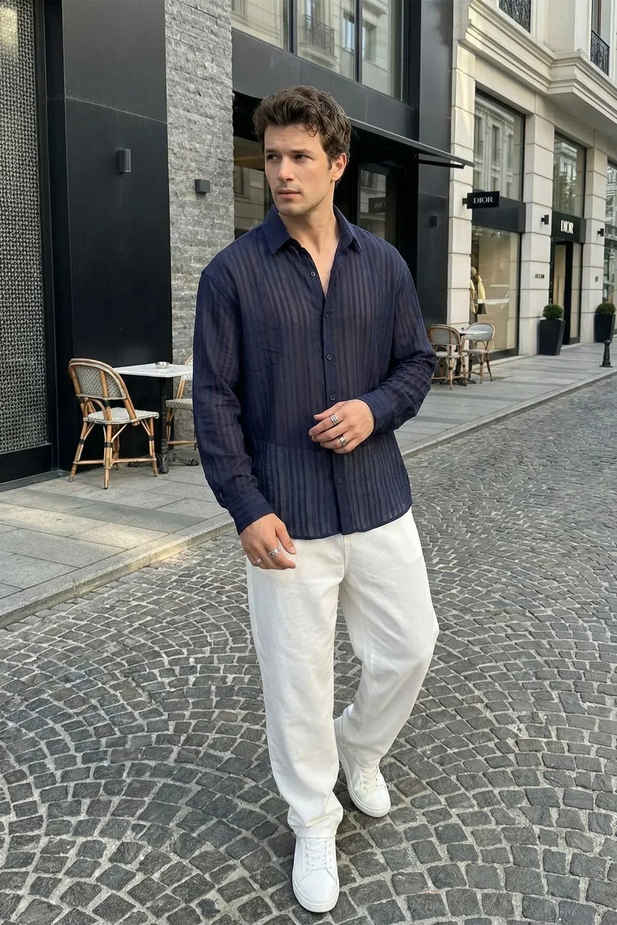 portela-erkek-100-pamuk-premium-oversize-erkek-gomlek-26400 - Livio Ferri