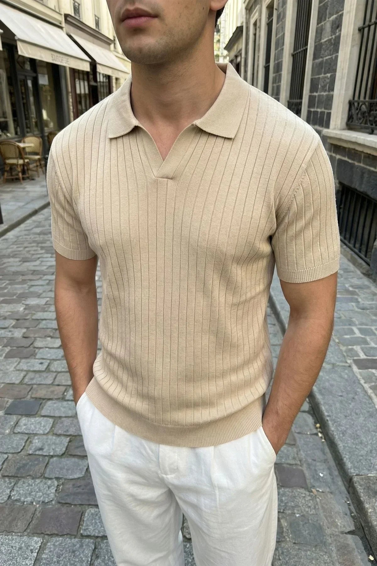 Sion Regular Fit Erkek Kısa Kol Triko Polo Yaka Tişört - Livio Ferri
