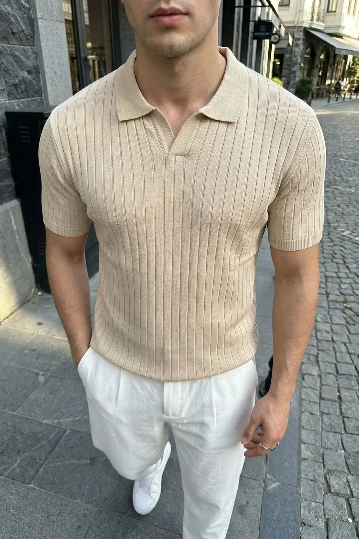Sion Regular Fit Erkek Kısa Kol Triko Polo Yaka Tişört - Livio Ferri
