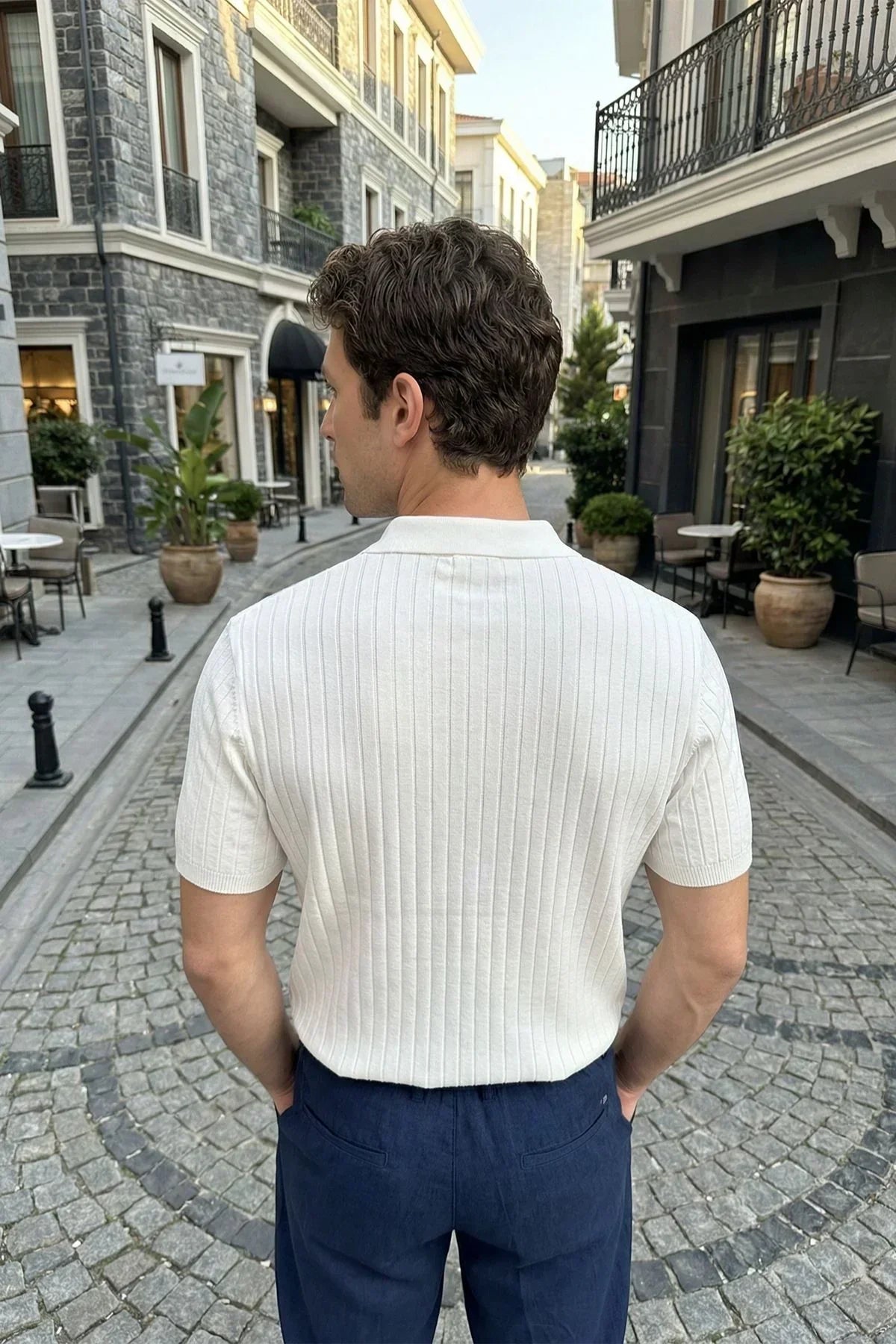 Sion Regular Fit Erkek Kısa Kol Triko Polo Yaka Tişört - Livio Ferri