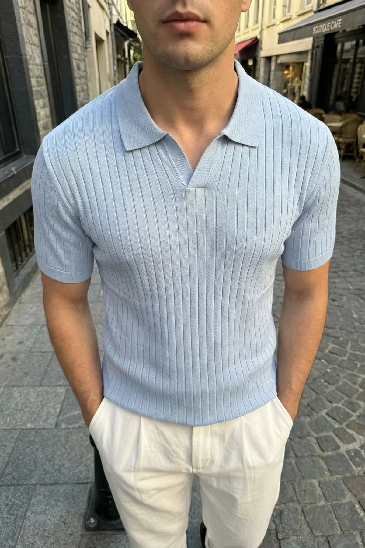 Sion Regular Fit Erkek Kısa Kol Triko Polo Yaka Tişört - Livio Ferri